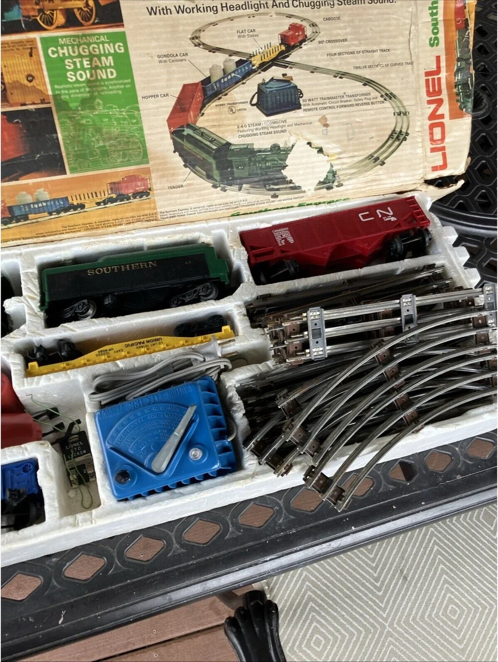 Vintage Lionel Southern Express #12033 O27 Gauge Electric Train Set Complete Box
